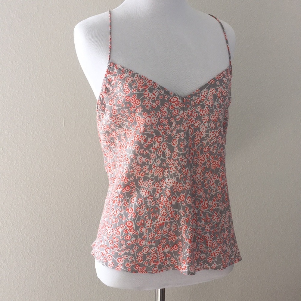 Rebecca Taylor V-neck Boho Chic Flower Tank
